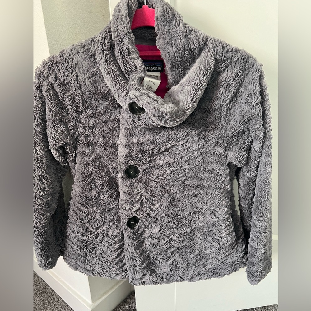 Patagonia Girls' Pelage Jacket gray size medium M 10